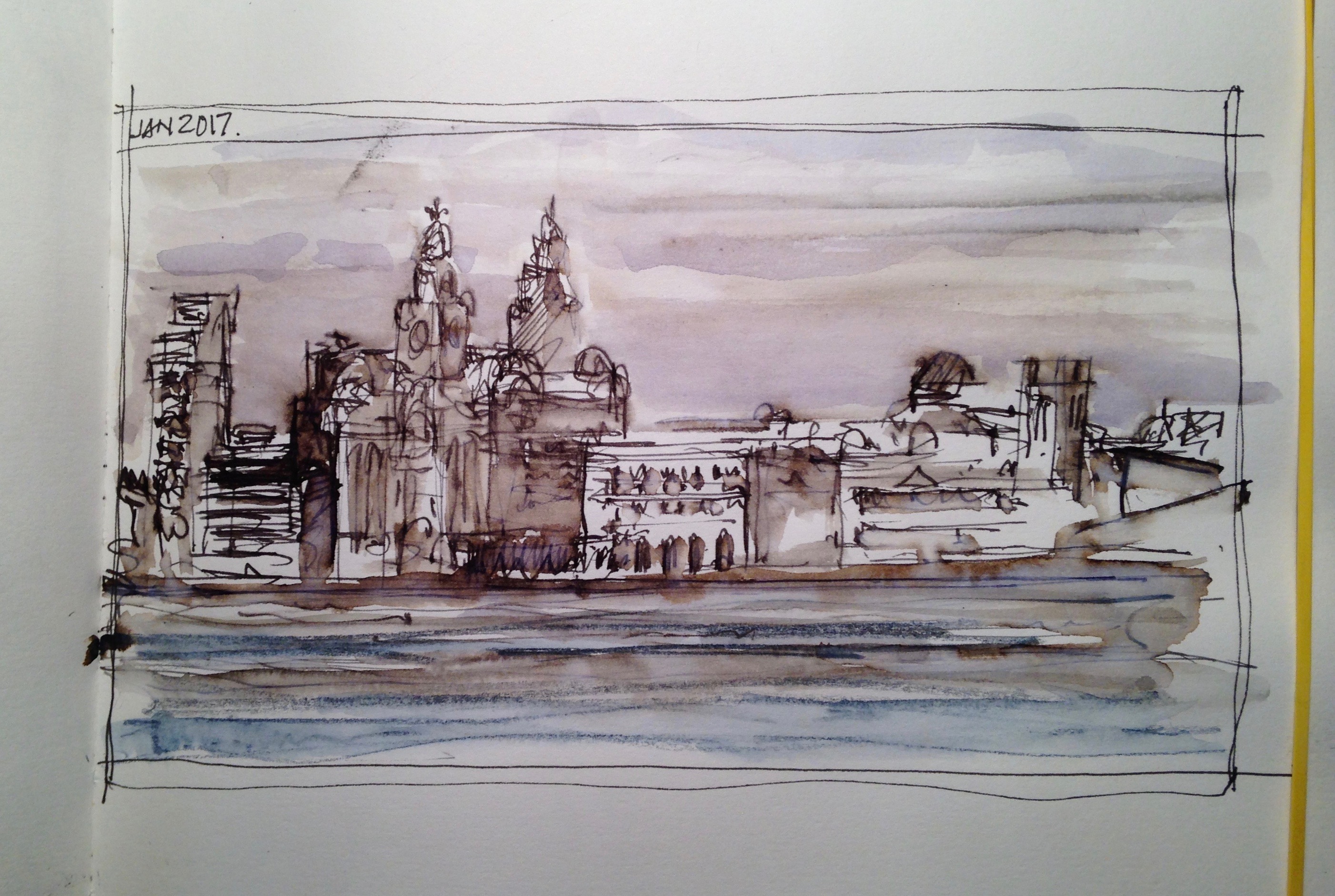 Looking Across to the Liverpool Waterfront